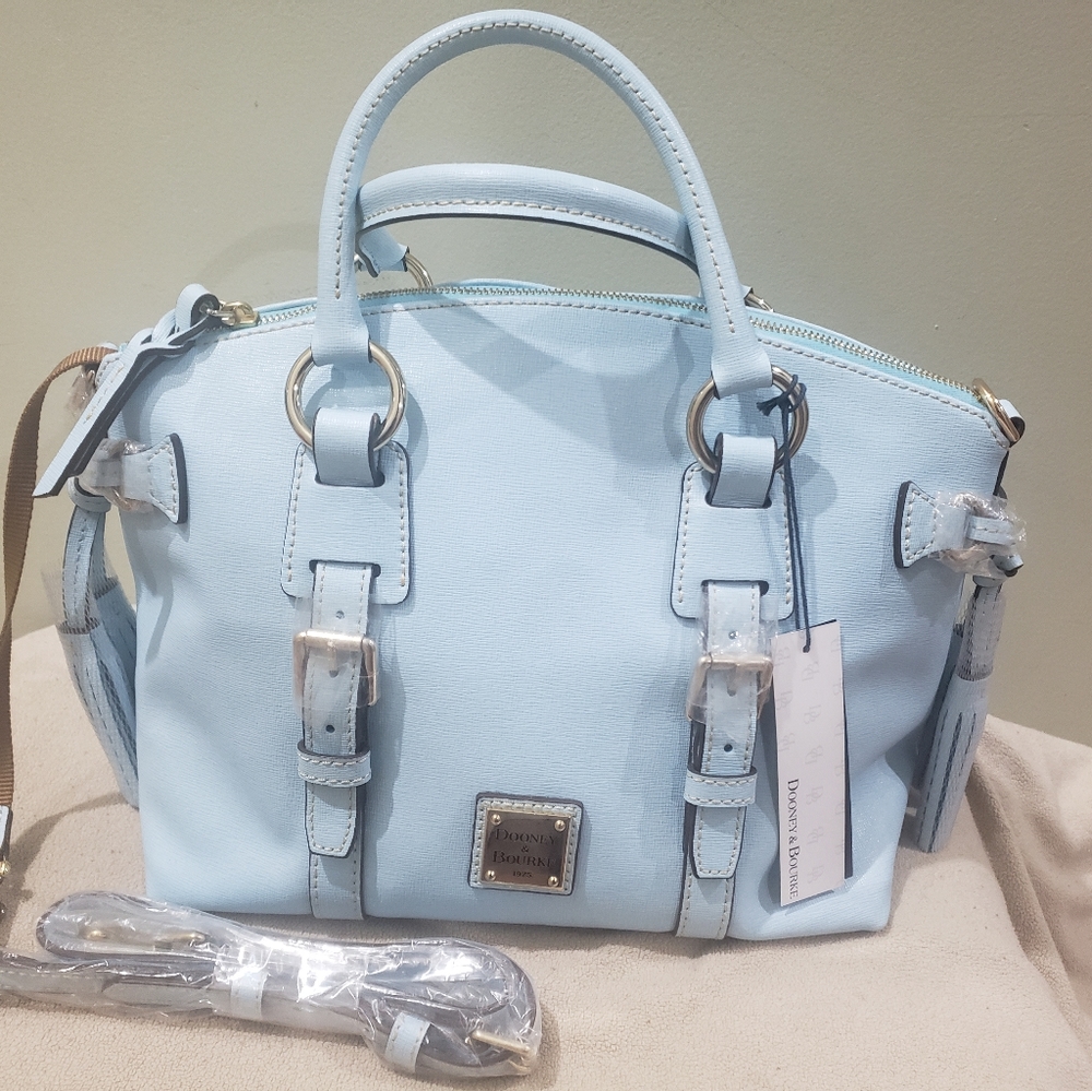 NWT Dooney and Bourke Pale Blue Satchel